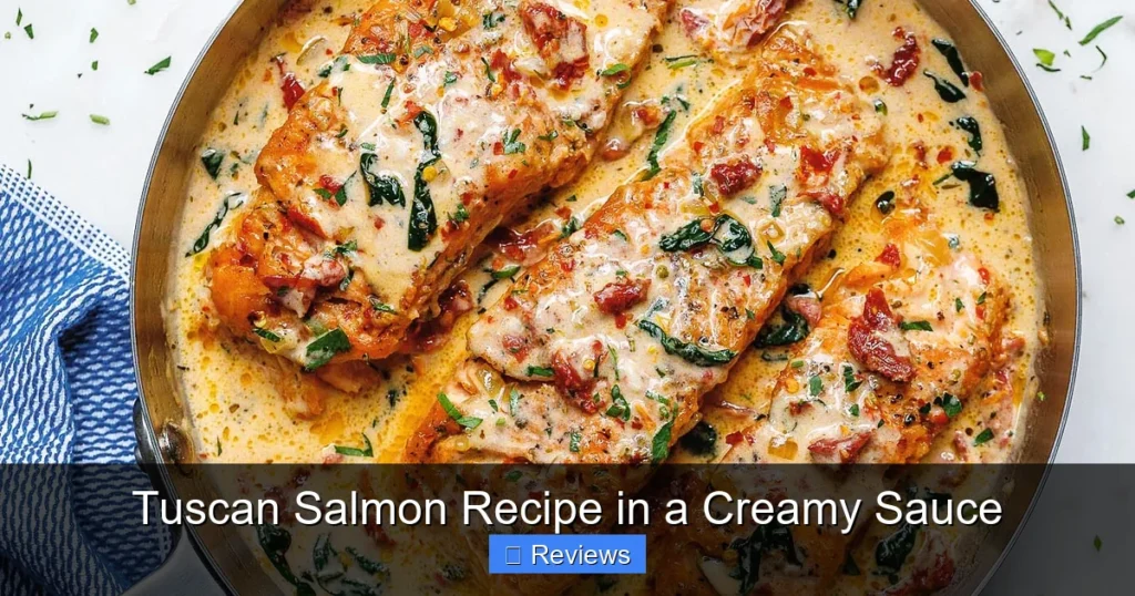 Tuscan Salmon Recipe in a Creamy Sauce