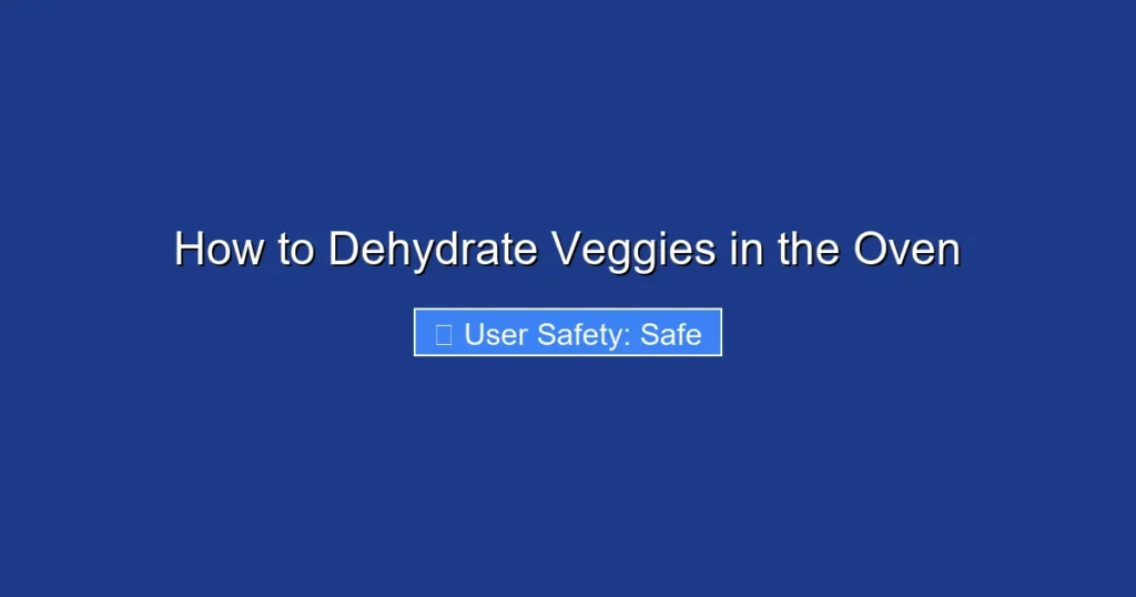 How to Dehydrate Veggies in the Oven