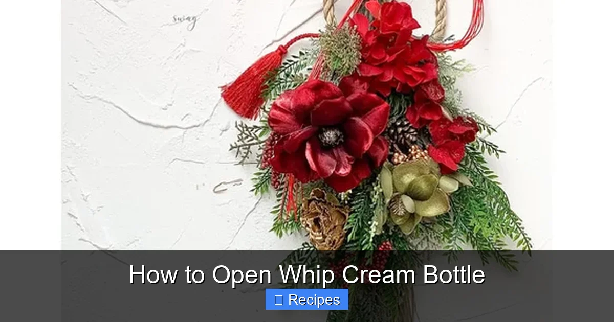How to Open Whip Cream Bottle