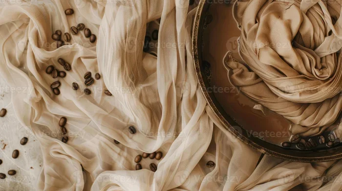 How to Coffee Dye Fabric