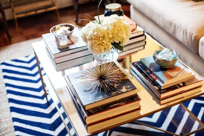 How to Display Coffee Table Books