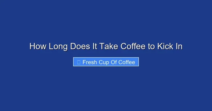 How Long Does It Take Coffee to Kick In