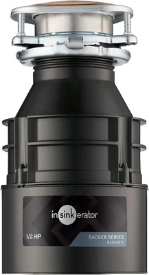 InSinkErator Badger 5 Garbage Disposal, Badger Series 1/2 HP Continuou