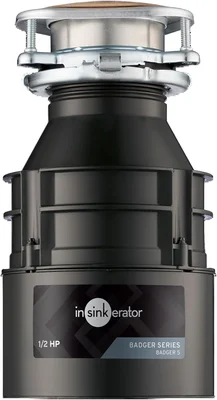 InSinkErator Badger 5 Garbage Disposal with 1/2 HP Continuous Feed Mot