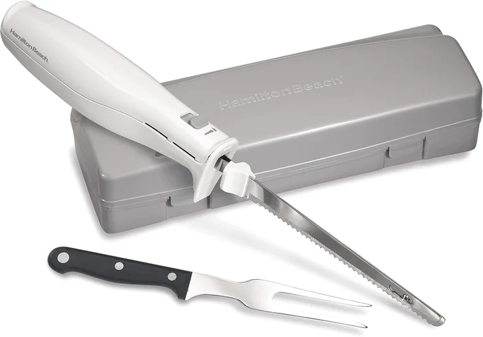 Hamilton Beach Electric Knife Set with Reciprocating Blades, Case and 