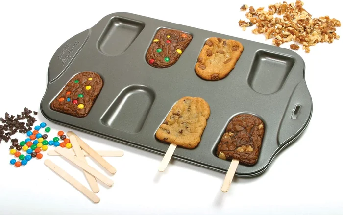 Norpro Nonstick Cake-Sicle Pan with 24 Sticks for Easy Baking and Serv
