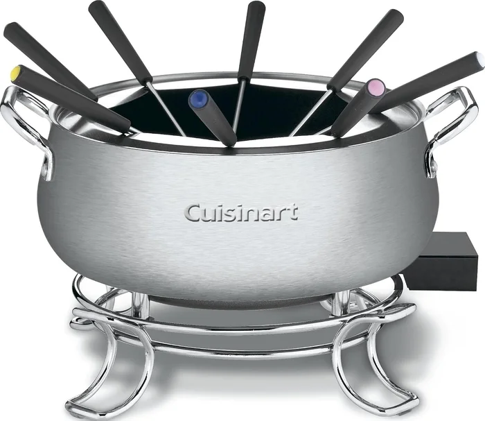 Cuisinart Electric Fondue Set with Nonstick Interior 3-Quart Pot and 8