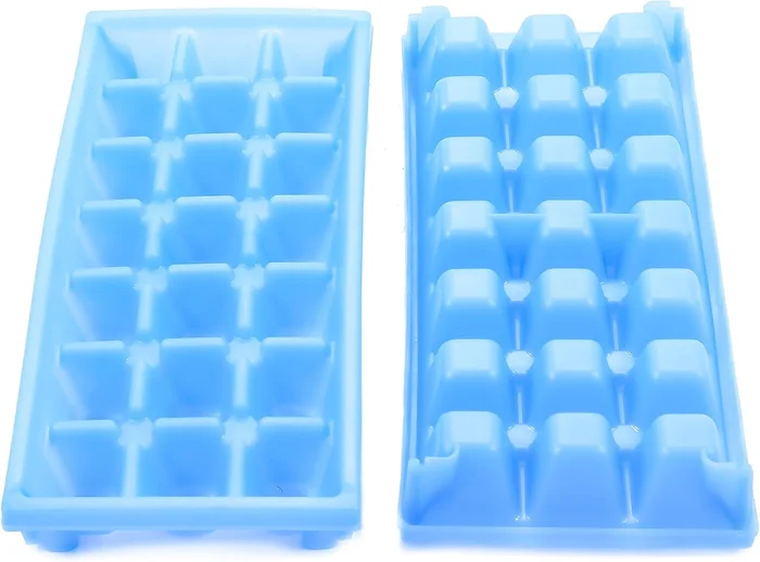 Camco Stackable Miniature Ice Cube Tray for Compact Spaces, 2-Pack (44