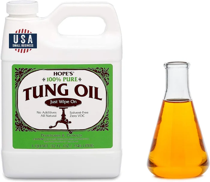 100% Pure Tung Oil Food Safe Wood Finish for Cutting Boards and Furnit