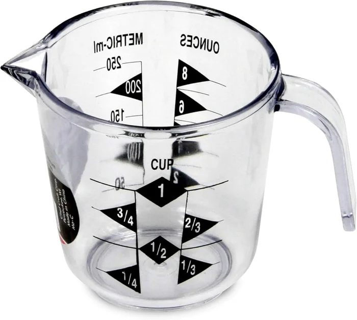 Chef Craft Select Plastic Measuring Cup 1 Cup Capacity Clear for Easy 