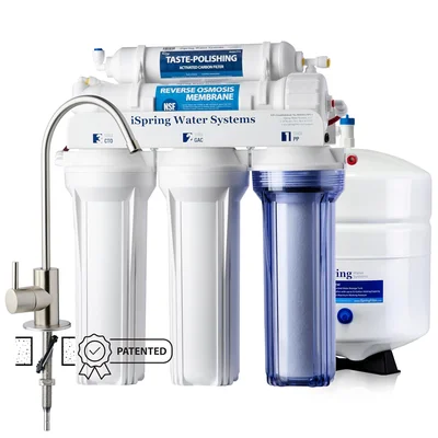 iSpring RCC7-BN NSF Certified 5-Stage Under Sink Reverse Osmosis Syste