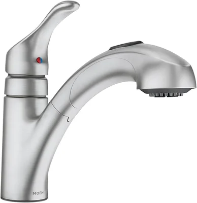 Moen Renzo Spot Resist Stainless One-Handle Pullout Kitchen Faucet wit