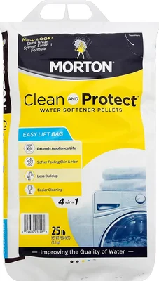 Morton Salt 1499 Clean Protect Water Softener Salt Pellets 25 lb Bag f