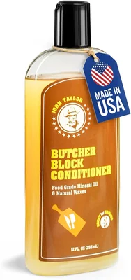 John Taylor Food Grade Mineral Oil Cutting Board Oil Wood Conditioner 