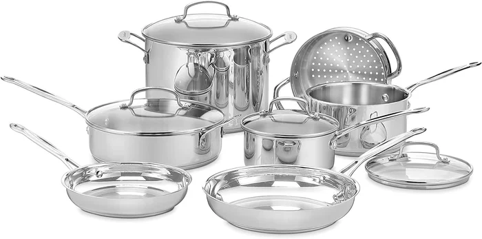 Cuisinart Chef's Classic 11-Piece Stainless Steel Pots and Pans Set fo