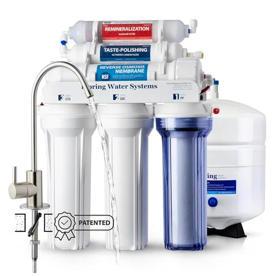 iSpring RCC7AK-BN NSF Certified 75 GPD Alkaline 6-Stage Reverse Osmosi