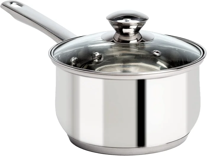 Ecolution 2-Quart Stainless Steel Sauce Pan with Glass Lid and Inducti
