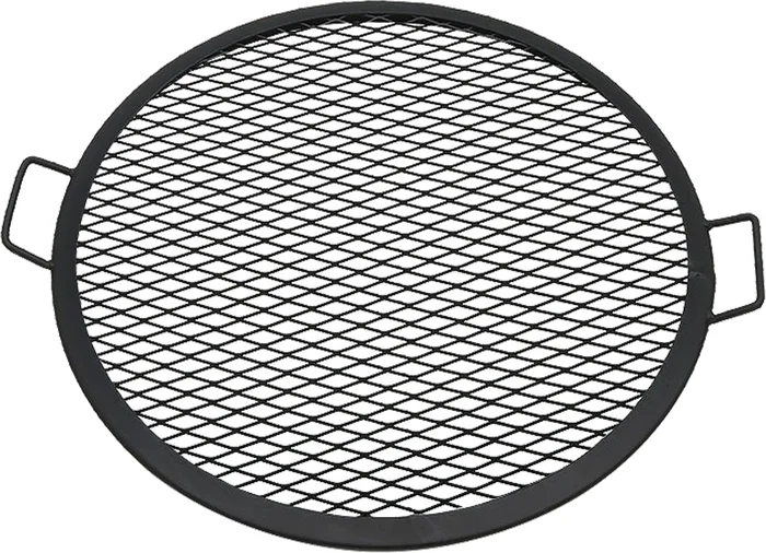 Sunnydaze Round Fire Pit Grill Grate with Handles Heavy Duty Steel 24 