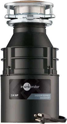 InSinkErator Badger 5XP Garbage Disposal with Power Cord, Badger Serie