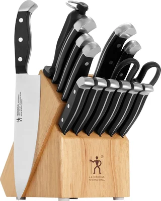 Henckels Statement 15-Piece Knife Block Set, Razor-Sharp, German Engin