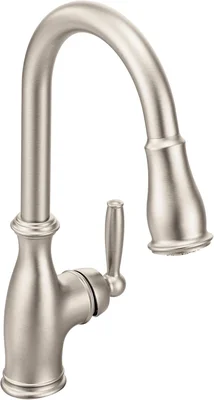Moen Brantford Spot Resist Stainless Traditional One-Handle Kitchen Fa