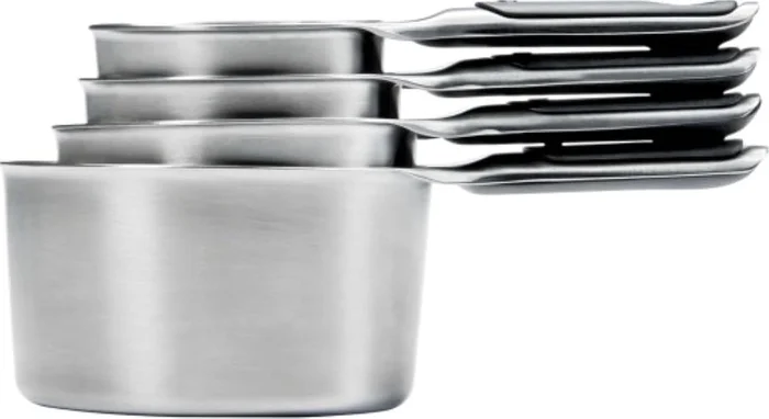 OXO Good Grips 4 Piece Stainless Steel Measuring Cups with Magnetic Sn