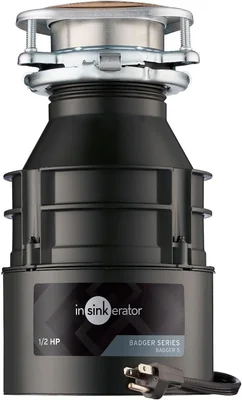 InSinkErator Badger 5 Garbage Disposal with Power Cord, Badger Series 