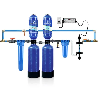 Aquasana Whole House Water Filter System with UV, 1M Gal Capacity, WH-