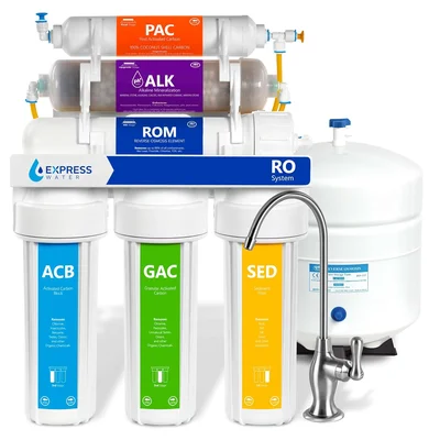 Express Water ROALK10D 10-Stage Under Sink RO System with Alkaline pH 