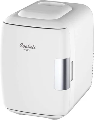 Cooluli Mini Fridge for Bedroom, Car, Office Desk & Dorm Room, Portabl