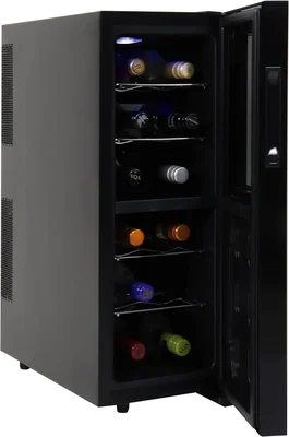 Koolatron Urban Series 12 Bottle Wine Cooler Refrigerator Dual Zone Th