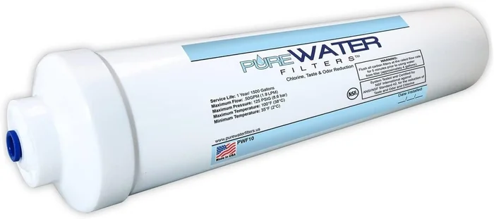 PureWater Filters PWF10 Inline Water Filter for Refrigerators Ice Make