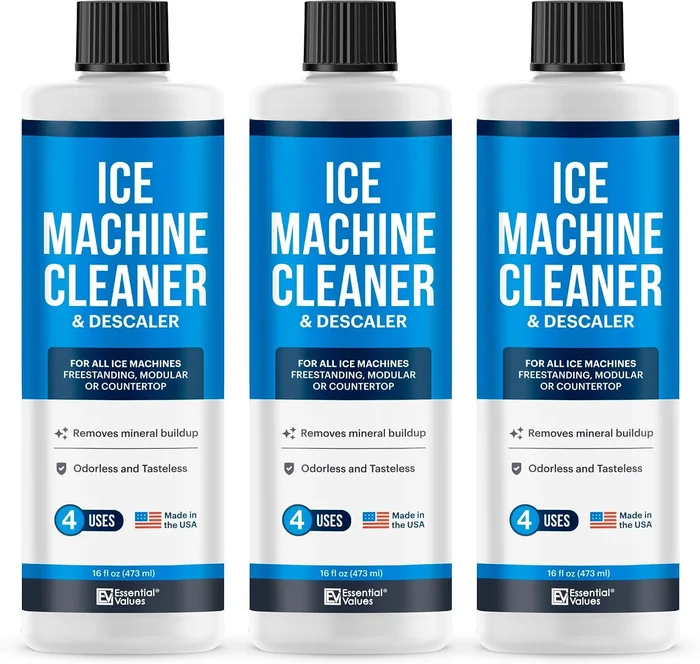 Essential Values Ice Machine Cleaner and Descaler Three Pack Nickel Sa