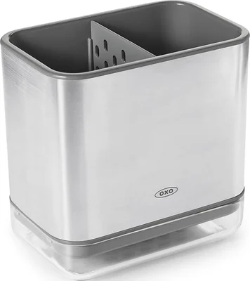 OXO Good Grips Stainless Steel Sink Organizer Caddy and Sponge Holder