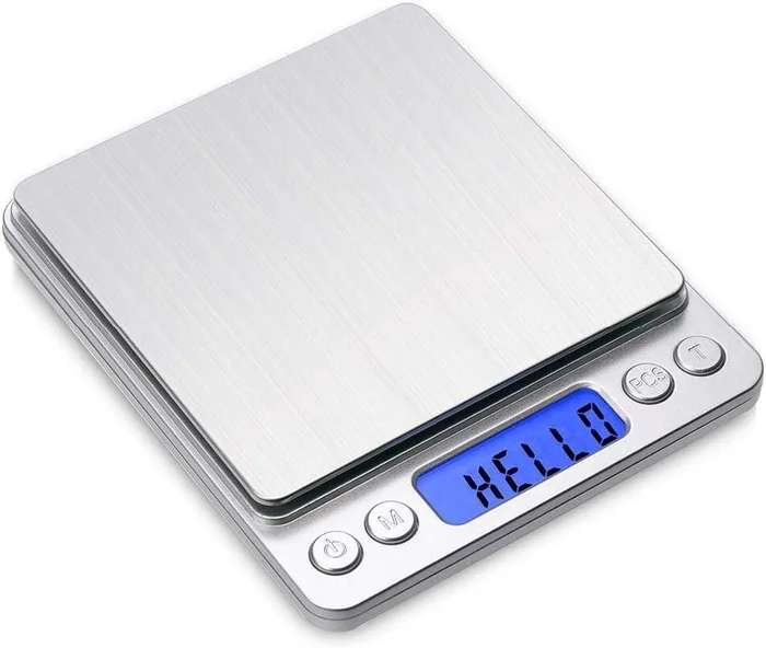 Toprime Digital Gram Scale 500g 0.01g High Precision Food Scale for Ki
