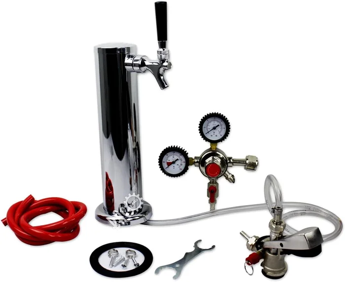 BACOENG Standard Tower Kegerator No Tank Beer Conversion Kit for Home 
