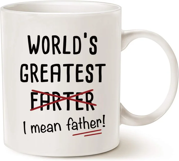 MAUAG Funny Best Dad Coffee Mug World's Greatest Father Best Cute Birt