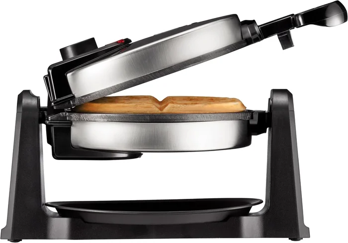 Chefman Rotating Belgian Waffle Maker with 180° Flip Iron and Non-Stick Plates for Mess-Free Breakfast