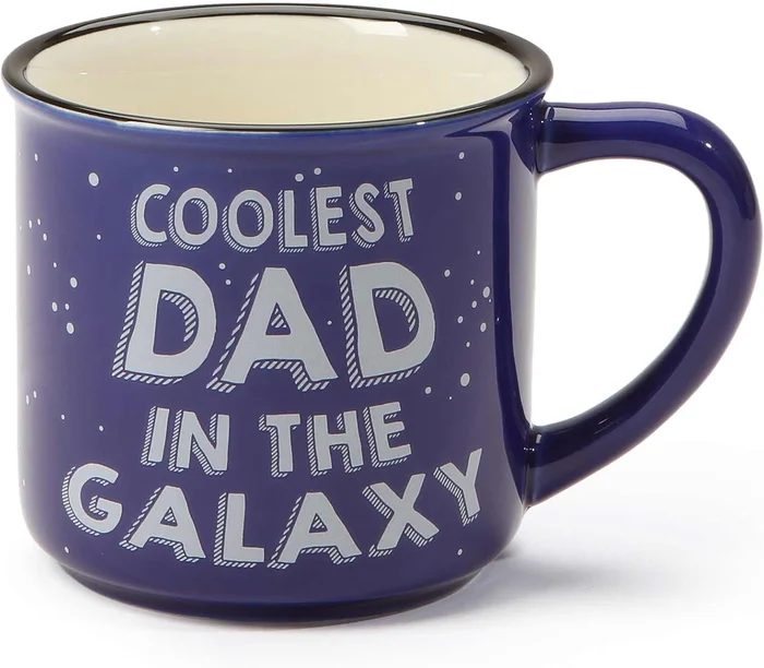 Our Name is Mud Coolest Dad Space Stoneware Camping Coffee Mug 16 oz