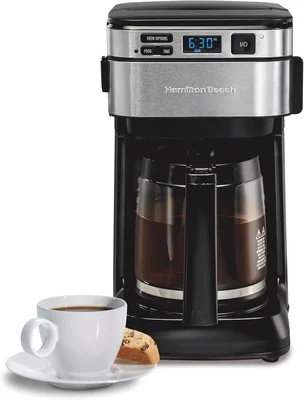 Hamilton Beach FrontFill 12 Cup Programmable Drip Coffee Maker for Eas