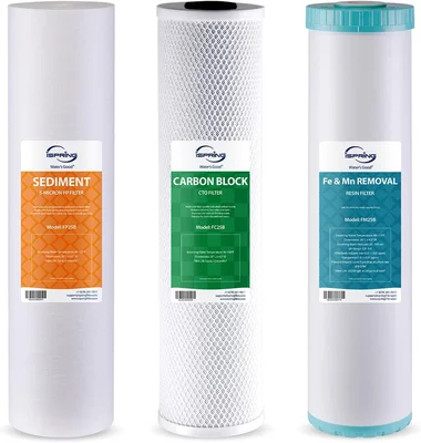 iSpring F3WGB32BM 3-Stage Whole House Water Filter Replacement Pack fo