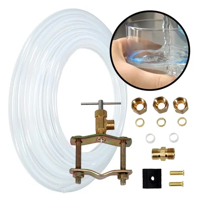 Complete Ice Maker Supply Line and Humidifier Installation Kit with 25