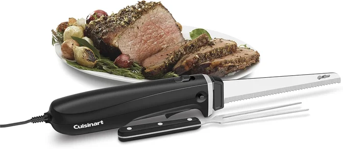 Cuisinart Electric Knife Set with Bamboo Cutting Board and Serving For