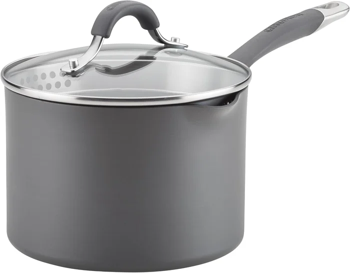 Circulon Radiance Hard-Anodized Nonstick Sauce Pan with Lid 3-Quart Gr