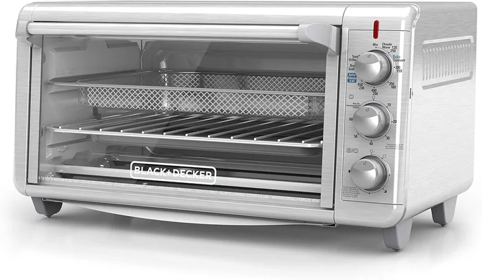 BLACK+DECKER XL 8-Slice Air Fry Toaster Oven with 5-in-1 Functions for