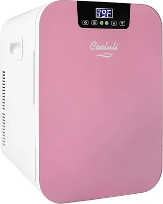 Cooluli 20L Mini Fridge for Bedroom Car Office Desk College Dorm Room