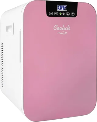 Cooluli 20L Mini Fridge For Bedroom - Car, Office Desk & College Dorm 