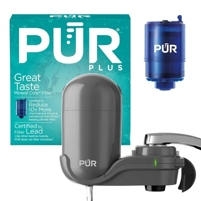 PUR Plus Faucet-Mount Water Filtration System with Lead-Reducing Filte