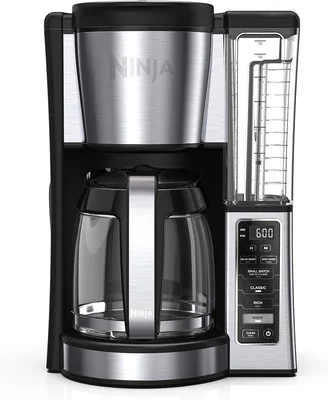 Ninja Fresh Brew Coffee Maker with 12 Cup Glass Carafe, Stainless Stee