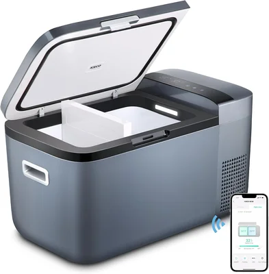 ICECO GO20 Dual Zone 12V Refrigerator Portable Fridge Freezer with SEC